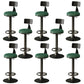 Low Back Dining Stool Adjustable Height Bar Stool with Metal Base Green 8 Piece Set Clearhalo 'Bar Furniture' 'Bar Stools' 'bar_stools' 'furn' 'furn_bar_stools' 'Furniture' 'Kitchen & Dining Furniture' 6968124