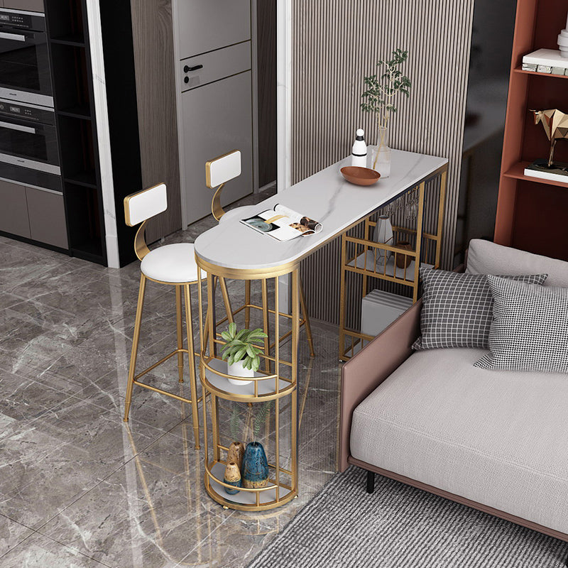 Sgabelli da bar senza bracciolo con la base di glam con base in metallo