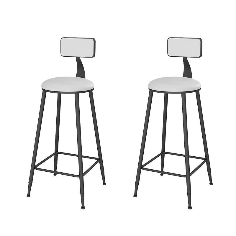 Sgabelli da bar senza bracciolo con la base di glam con base in metallo