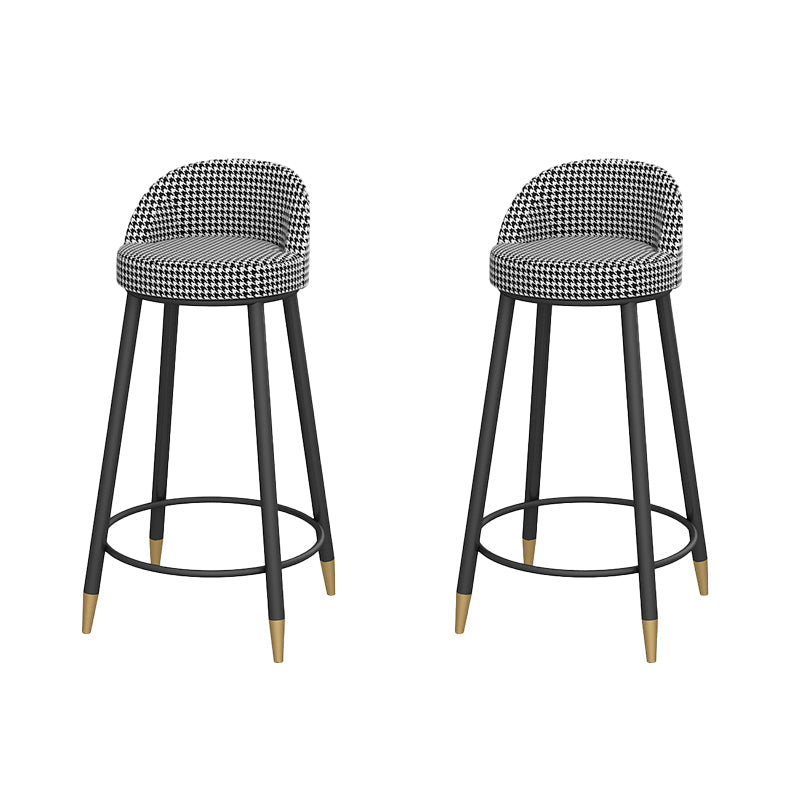 Sgabelli da bar senza bracciolo con la base di glam con base in metallo