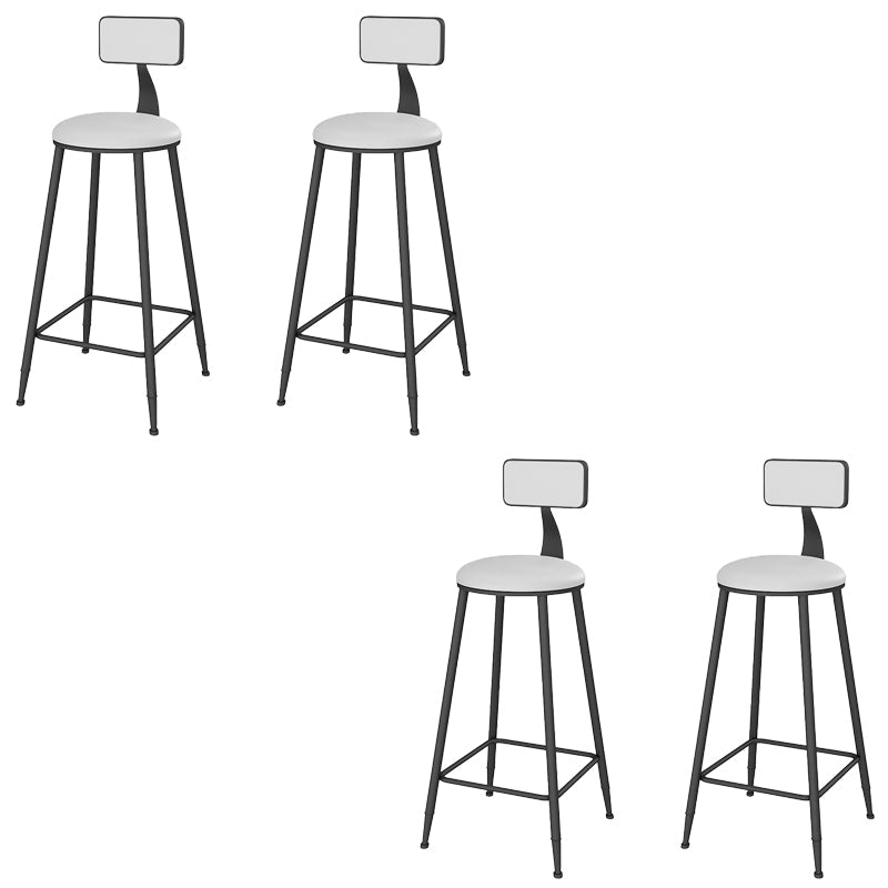 Sgabelli da bar senza bracciolo con la base di glam con base in metallo