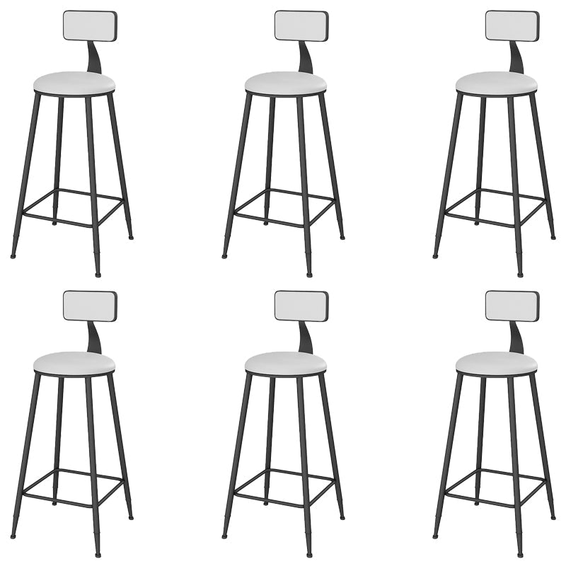 Sgabelli da bar senza bracciolo con la base di glam con base in metallo