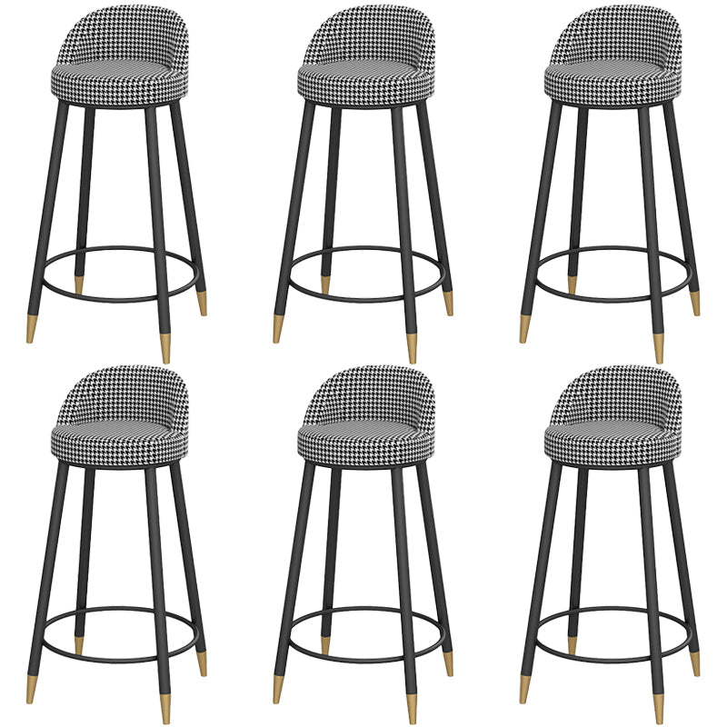 Sgabelli da bar senza bracciolo con la base di glam con base in metallo