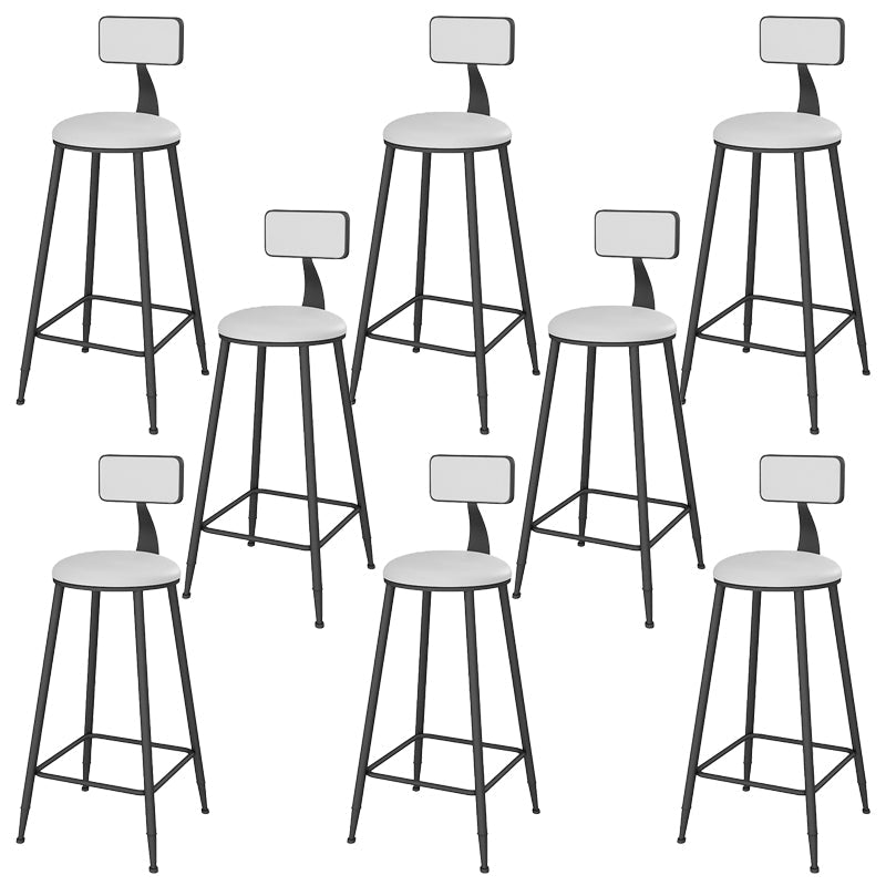 Sgabelli da bar senza bracciolo con la base di glam con base in metallo