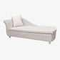 Upholstered Chaise Rattan Chaise Lounge Chair for Bedroom and Living Room