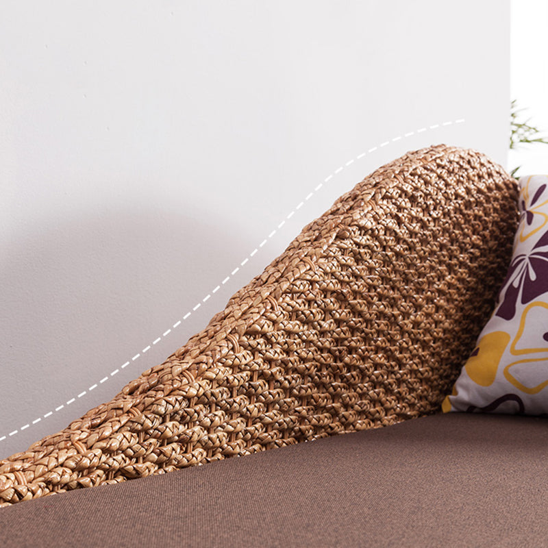 Upholstered Chaise Rattan Chaise Lounge Chair for Bedroom and Living Room