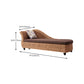Upholstered Chaise Rattan Chaise Lounge Chair for Bedroom and Living Room