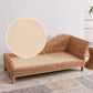 Sillón Chaise Lounge de ratán Chaise tapizado con un brazo