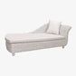 Sillón Chaise Lounge de ratán Chaise tapizado con un brazo