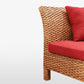 Sillón Chaise Lounge de ratán Chaise tapizado con un brazo