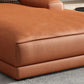 Modern Upholstered Chaise Lounge Leather Recessed Arms for Bedroom and Living Room Clearhalo 'Chairs & Seating' 'Chaise Lounge' 'chaise_lounge' 'furn' 'furn_chaise_lounge' 'Furniture' 'Living Room Furniture' 6968711
