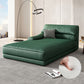 Modern Upholstered Chaise Lounge Leather Recessed Arms for Bedroom and Living Room Blackish Green Right-Arm Chaise Spring&Latex Clearhalo 'Chairs & Seating' 'Chaise Lounge' 'chaise_lounge' 'furn' 'furn_chaise_lounge' 'Furniture' 'Living Room Furniture' 6968719