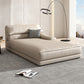 Modern Upholstered Chaise Lounge Leather Recessed Arms for Bedroom and Living Room Beige Left-Arm Chaise Pine & Latex Clearhalo 'Chairs & Seating' 'Chaise Lounge' 'chaise_lounge' 'furn' 'furn_chaise_lounge' 'Furniture' 'Living Room Furniture' 6968724