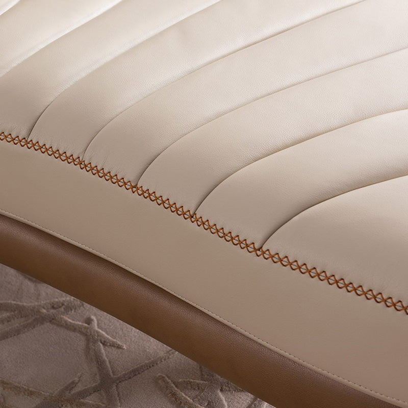 Nordic Style Leather Chair Solid Color Chaise Lounge Couch for Bedroom Clearhalo 'Chairs & Seating' 'Chaise Lounge' 'chaise_lounge' 'furn' 'furn_chaise_lounge' 'Furniture' 'Living Room Furniture' 6968751