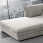 Glam Cushioned Chaise Lounge Recessed Arms Chaise with Three Pillows for Bedroom Clearhalo 'Chairs & Seating' 'Chaise Lounge' 'chaise_lounge' 'furn' 'furn_chaise_lounge' 'Furniture' 'Living Room Furniture' 6968767