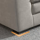 Glam Cushioned Chaise Lounge Recessed Arms Chaise with Three Pillows for Bedroom Clearhalo 'Chairs & Seating' 'Chaise Lounge' 'chaise_lounge' 'furn' 'furn_chaise_lounge' 'Furniture' 'Living Room Furniture' 6968769