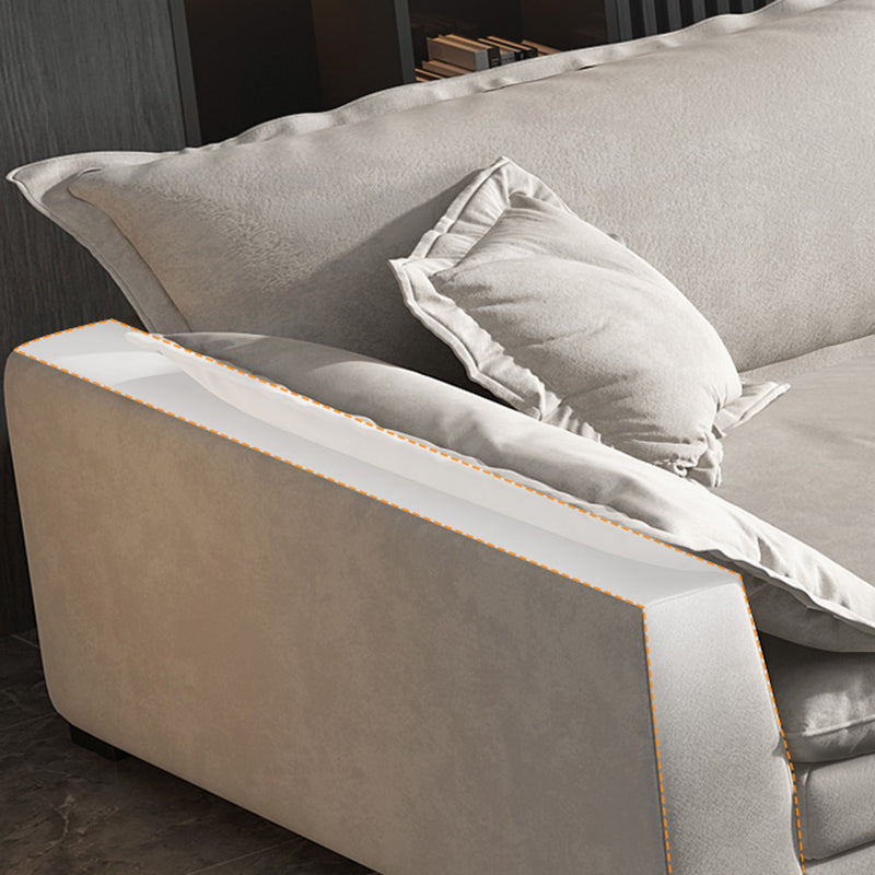 Glam Cushioned Chaise Lounge Recessed Arms Chaise with Three Pillows for Bedroom Clearhalo 'Chairs & Seating' 'Chaise Lounge' 'chaise_lounge' 'furn' 'furn_chaise_lounge' 'Furniture' 'Living Room Furniture' 6968771