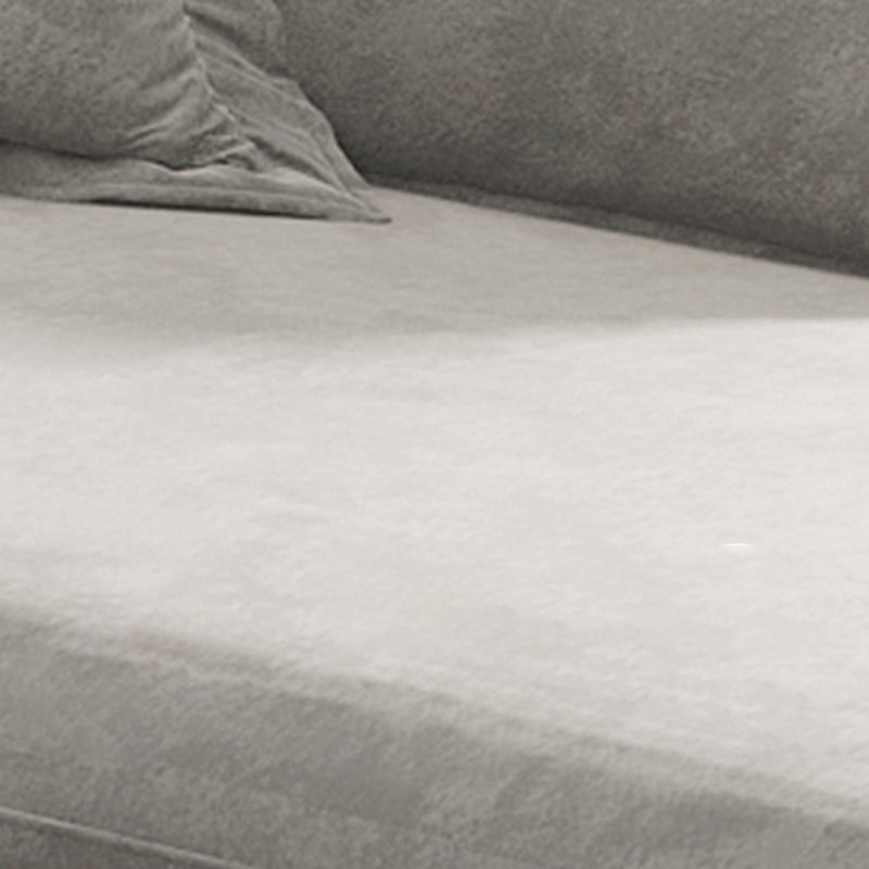 Glam Cushioned Chaise Lounge Recessed Arms Chaise with Three Pillows for Bedroom Clearhalo 'Chairs & Seating' 'Chaise Lounge' 'chaise_lounge' 'furn' 'furn_chaise_lounge' 'Furniture' 'Living Room Furniture' 6968777