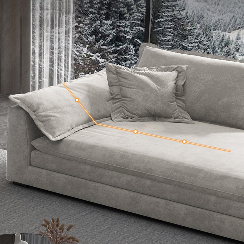 Glam Cushioned Chaise Lounge Recessed Arms Chaise with Three Pillows for Bedroom Clearhalo 'Chairs & Seating' 'Chaise Lounge' 'chaise_lounge' 'furn' 'furn_chaise_lounge' 'Furniture' 'Living Room Furniture' 6968779