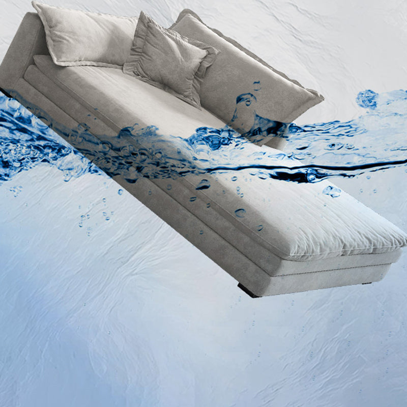 Glam Cushioned Chaise Lounge Recessed Arms Chaise with Three Pillows for Bedroom Clearhalo 'Chairs & Seating' 'Chaise Lounge' 'chaise_lounge' 'furn' 'furn_chaise_lounge' 'Furniture' 'Living Room Furniture' 6968780