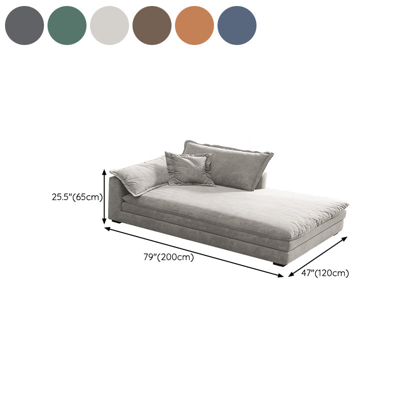 Glam Cushioned Chaise Lounge Recessed Arms Chaise with Three Pillows for Bedroom Clearhalo 'Chairs & Seating' 'Chaise Lounge' 'chaise_lounge' 'furn' 'furn_chaise_lounge' 'Furniture' 'Living Room Furniture' 6968787
