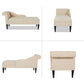 Modern Style Chaise Polyester Blend Chaise Lounge with Rolled Arms Clearhalo 'Chairs & Seating' 'Chaise Lounge' 'chaise_lounge' 'furn' 'furn_chaise_lounge' 'Furniture' 'Living Room Furniture' 6968793