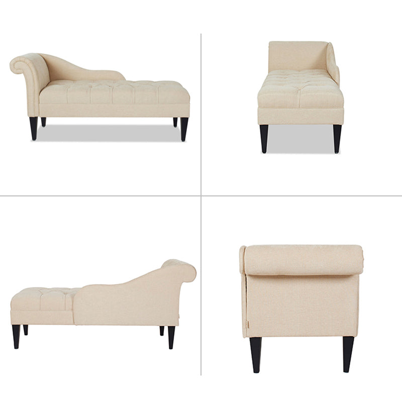Modern Style Chaise Polyester Blend Chaise Lounge with Rolled Arms Clearhalo 'Chairs & Seating' 'Chaise Lounge' 'chaise_lounge' 'furn' 'furn_chaise_lounge' 'Furniture' 'Living Room Furniture' 6968793
