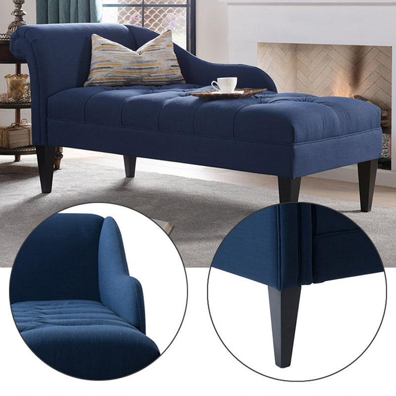 Modern Style Chaise Polyester Blend Chaise Lounge with Rolled Arms Clearhalo 'Chairs & Seating' 'Chaise Lounge' 'chaise_lounge' 'furn' 'furn_chaise_lounge' 'Furniture' 'Living Room Furniture' 6968794