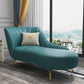 Modern Leather Chaise Lounge Upholstered Lounge with Flared Arms for Bedroom Peacock Green Left-Arm Chaise Clearhalo 'Chairs & Seating' 'Chaise Lounge' 'chaise_lounge' 'furn' 'furn_chaise_lounge' 'Furniture' 'Living Room Furniture' 6968813