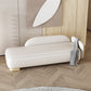 Modern Style Chaise Solid Color Lounge Chair with Genuine Leather
