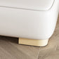 Modern Style Chaise Solid Color Lounge Chair with Genuine Leather