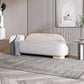 Modern Style Chaise Solid Color Lounge Chair with Genuine Leather