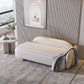 Modern Style Chaise Solid Color Lounge Chair with Genuine Leather