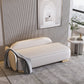 Modern Style Chaise Solid Color Lounge Chair with Genuine Leather