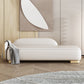 Modern Style Chaise Solid Color Lounge Chair with Genuine Leather