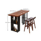 Contemporary Rectangle Bar Table Solid Wood Brown Bar Dining Table with Storage Clearhalo 'Bar Furniture' 'Bar Tables' 'bar_tables' 'furn' 'furn_bar_tables' 'Furniture' 'Kitchen & Dining Furniture' 6969485