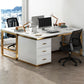 29.5 "H Glam Executive Desk rechthoekig schrijfbureau met laden