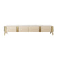 Stone TV Media Console Contemporary TV Console with 4 Drawers Wood Clearhalo 'furn' 'furn_tv_stands_entertainment_centers' 'Furniture' 'Living Room Furniture' 'TV Stands & Entertainment Centers' 'TV Stands & Media Storage Furniture' 'tv_stands_entertainment_centers' 6969642