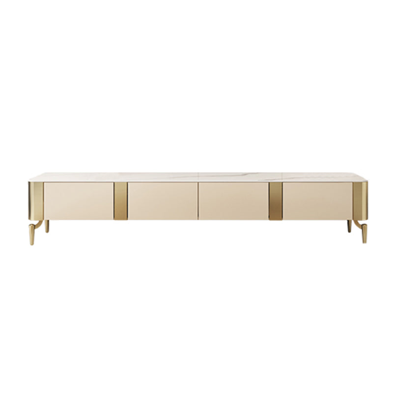 Stone TV Media Console Contemporary TV Console with 4 Drawers Wood Clearhalo 'furn' 'furn_tv_stands_entertainment_centers' 'Furniture' 'Living Room Furniture' 'TV Stands & Entertainment Centers' 'TV Stands & Media Storage Furniture' 'tv_stands_entertainment_centers' 6969642
