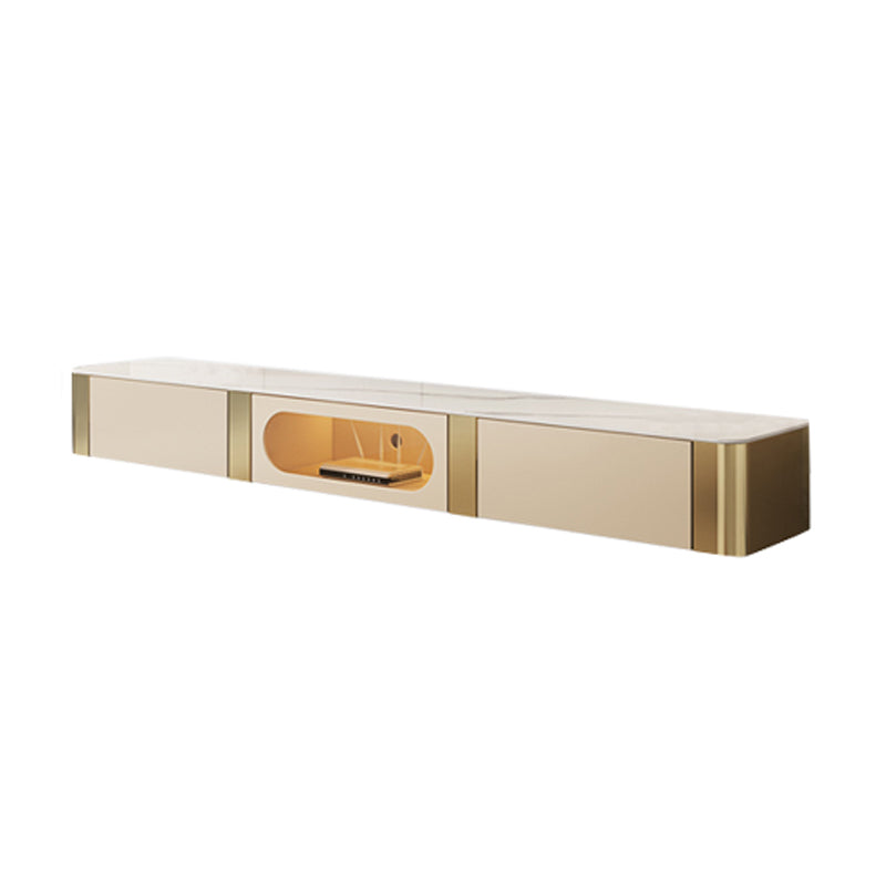 Stone TV Media Console Contemporary TV Console with 4 Drawers Glass Clearhalo 'furn' 'furn_tv_stands_entertainment_centers' 'Furniture' 'Living Room Furniture' 'TV Stands & Entertainment Centers' 'TV Stands & Media Storage Furniture' 'tv_stands_entertainment_centers' 6969646
