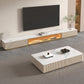 Stone TV Media Console Contemporary TV Console with 2 Drawers Clearhalo 'furn' 'furn_tv_stands_entertainment_centers' 'Furniture' 'Living Room Furniture' 'TV Stands & Entertainment Centers' 'TV Stands & Media Storage Furniture' 'tv_stands_entertainment_centers' 6969660