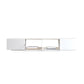 Faux Wood TV Console Contemporary White 2 / 4 Drawers Media Console 87"L x 16"W x 16"H 2 Clearhalo 'furn' 'furn_tv_stands_entertainment_centers' 'Furniture' 'Living Room Furniture' 'TV Stands & Entertainment Centers' 'TV Stands & Media Storage Furniture' 'tv_stands_entertainment_centers' 6969702