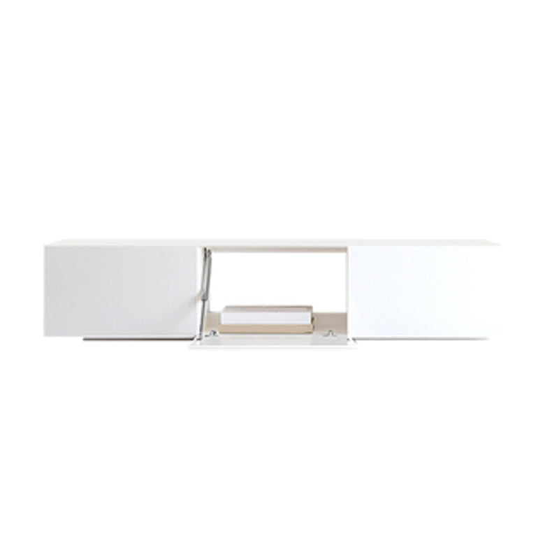 Faux Wood TV Console Contemporary White 2 / 4 Drawers Media Console Clearhalo 'furn' 'furn_tv_stands_entertainment_centers' 'Furniture' 'Living Room Furniture' 'TV Stands & Entertainment Centers' 'TV Stands & Media Storage Furniture' 'tv_stands_entertainment_centers' 6969704