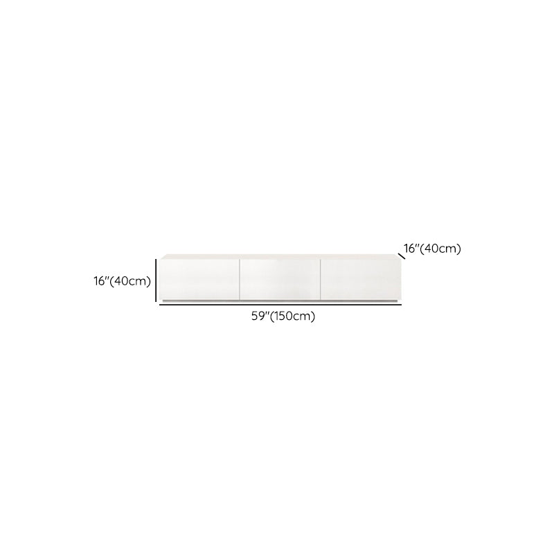 Faux Wood TV Console Contemporary White 2 / 4 Drawers Media Console Clearhalo 'furn' 'furn_tv_stands_entertainment_centers' 'Furniture' 'Living Room Furniture' 'TV Stands & Entertainment Centers' 'TV Stands & Media Storage Furniture' 'tv_stands_entertainment_centers' 6969709