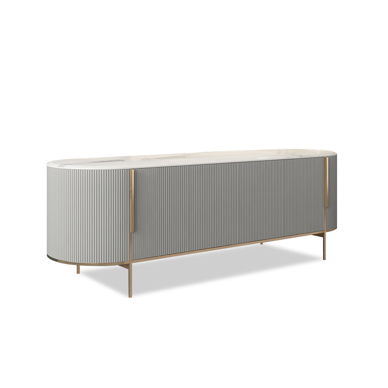 Stone Media Console Contemporary TV Media Stand for Living Room Grey Clearhalo 'furn' 'furn_tv_stands_entertainment_centers' 'Furniture' 'Living Room Furniture' 'TV Stands & Entertainment Centers' 'TV Stands & Media Storage Furniture' 'tv_stands_entertainment_centers' 6969758