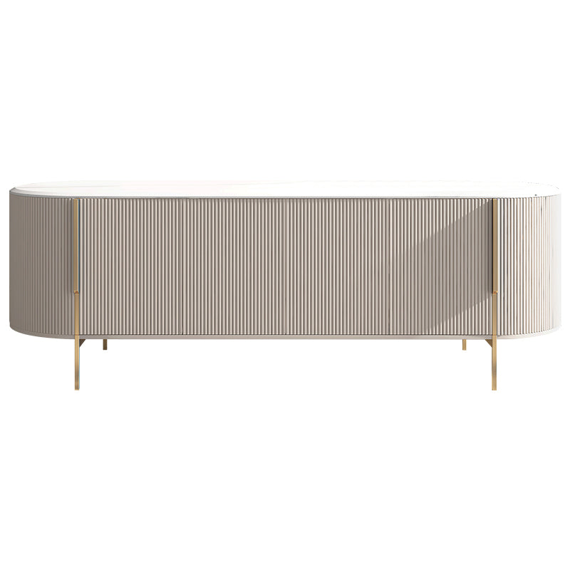 Stone Media Console Contemporary TV Media Stand for Living Room Clearhalo 'furn' 'furn_tv_stands_entertainment_centers' 'Furniture' 'Living Room Furniture' 'TV Stands & Entertainment Centers' 'TV Stands & Media Storage Furniture' 'tv_stands_entertainment_centers' 6969761