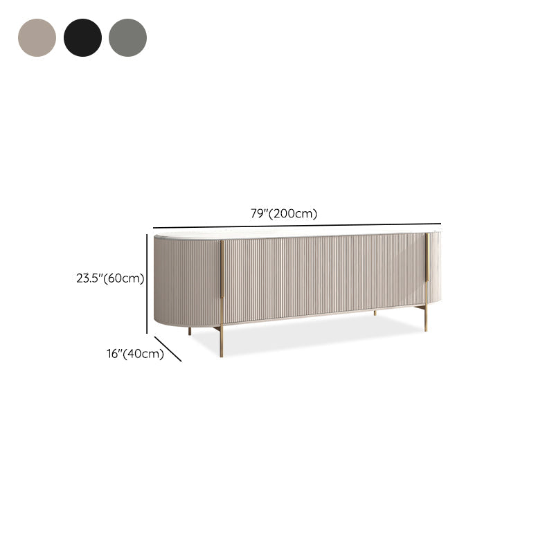 Stone Media Console Contemporary TV Media Stand for Living Room Clearhalo 'furn' 'furn_tv_stands_entertainment_centers' 'Furniture' 'Living Room Furniture' 'TV Stands & Entertainment Centers' 'TV Stands & Media Storage Furniture' 'tv_stands_entertainment_centers' 6969768