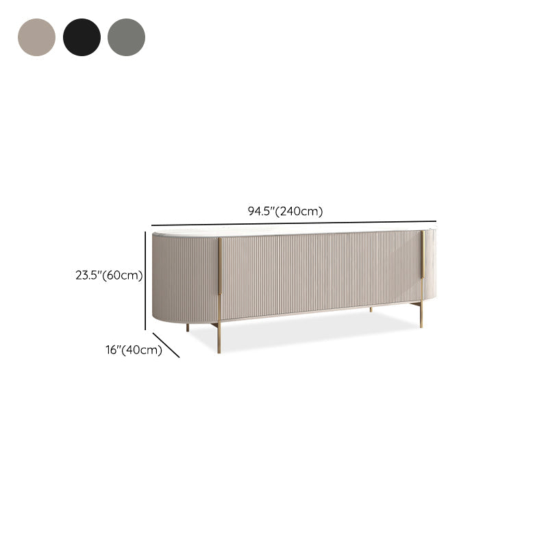 Stone Media Console Contemporary TV Media Stand for Living Room Clearhalo 'furn' 'furn_tv_stands_entertainment_centers' 'Furniture' 'Living Room Furniture' 'TV Stands & Entertainment Centers' 'TV Stands & Media Storage Furniture' 'tv_stands_entertainment_centers' 6969770