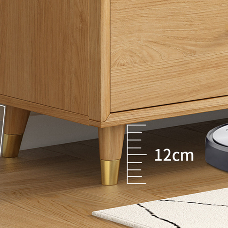 Legno massiccio moderno da pranzo porte di vetro in vetro con cassetti con cassetti