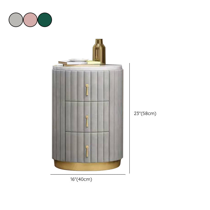 Modernism Storage Night Table 3 Drawers Bed Nightstand for Home Clearhalo 'Bedroom Furniture' 'furn' 'furn_night_stand' 'Furniture' 'night_stand' 'Nightstands' 6969923